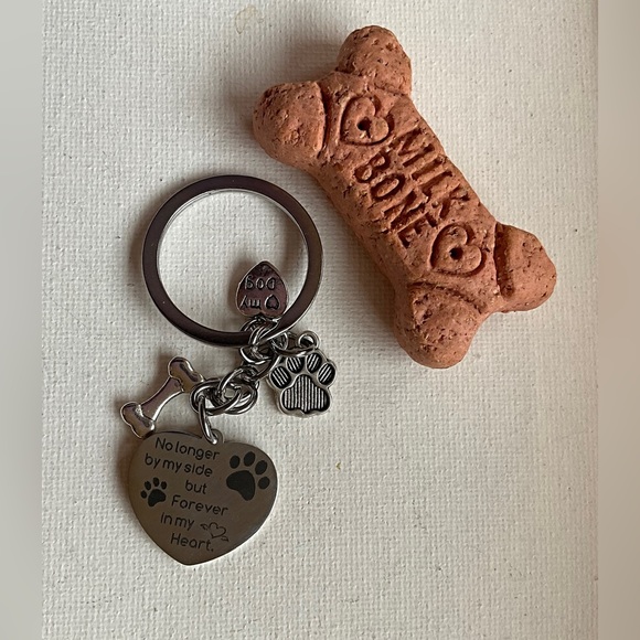 Dog Sympathy Keychain Bereavement Gift for Friend..All Dogs Go to Heaven - Picture 5 of 6